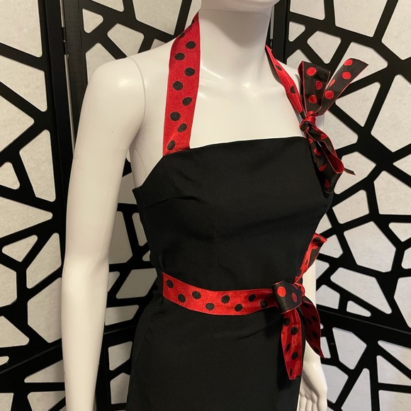 Hot Topic Dresses & Skirts - Trigger Finger by Lucky Thirteen - Retro / Pinup Halter Dress - Hot Topic - S